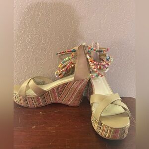Beaded Boho Wedges